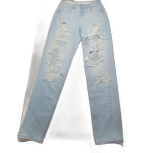 American Eagle Ripped Mom Jean light wash (Size 4 X-Long) NEVER WORN